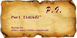 Perl Ildikó névjegykártya