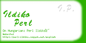 ildiko perl business card